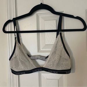 Lounge Embroidered Triangle Bra